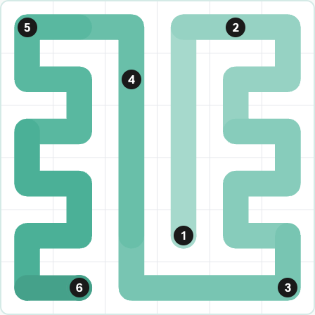 LinkedIn Zip Today - puzzle #217