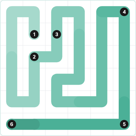 LinkedIn Zip Today - puzzle #224