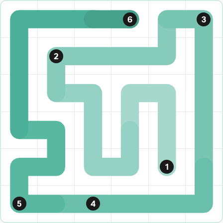 LinkedIn Zip Today - puzzle #238