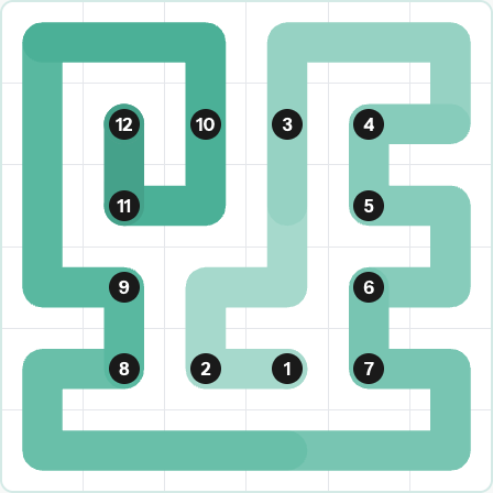 LinkedIn Zip Today - puzzle #242