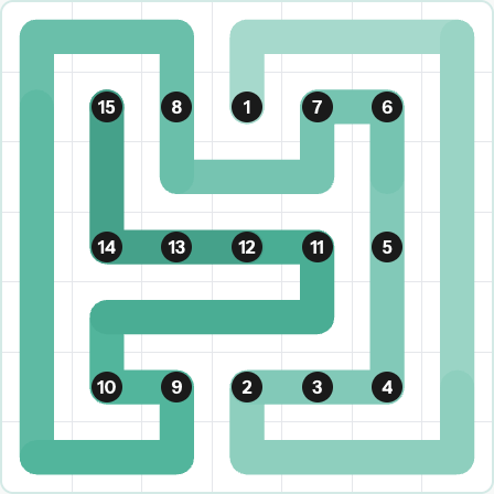 LinkedIn Zip Today - puzzle #243