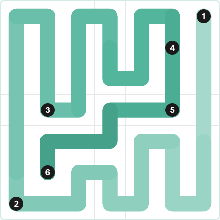 LinkedIn Zip Today - puzzle #268