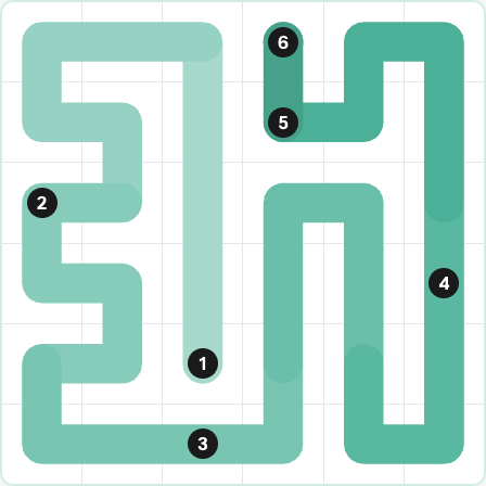 LinkedIn Zip Today - puzzle #273