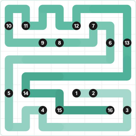 LinkedIn Zip Today - puzzle #321