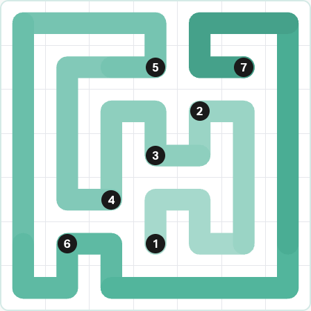 LinkedIn Zip Today - puzzle #324