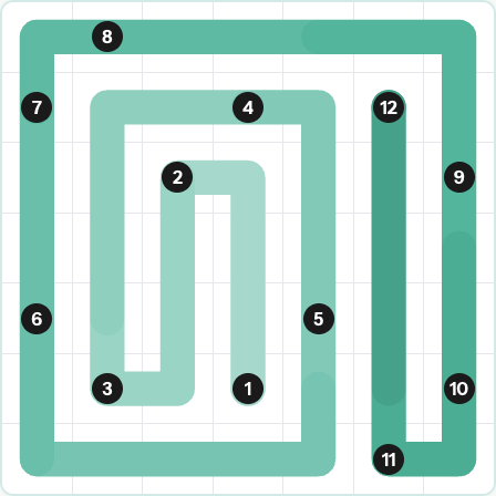 LinkedIn Zip Today - puzzle #326