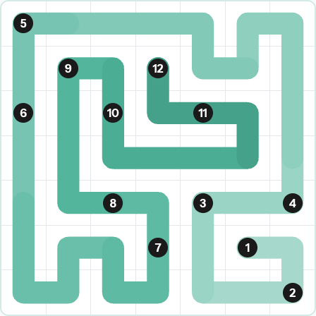 LinkedIn Zip Today - puzzle #327