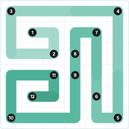 LinkedIn Zip Today - puzzle #330