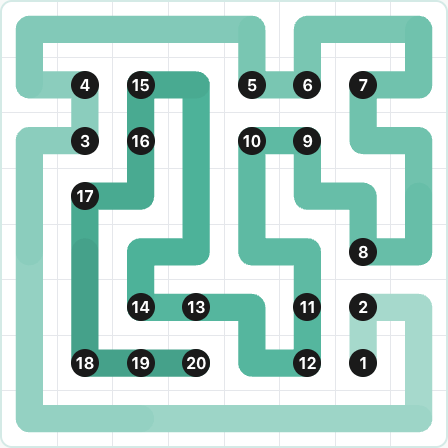 LinkedIn Zip Today - puzzle #333