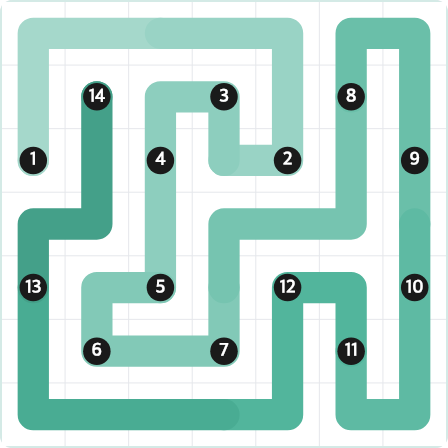 LinkedIn Zip Today - puzzle #339