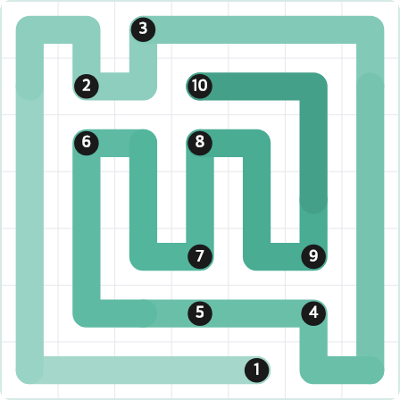 LinkedIn Zip Today - puzzle #341