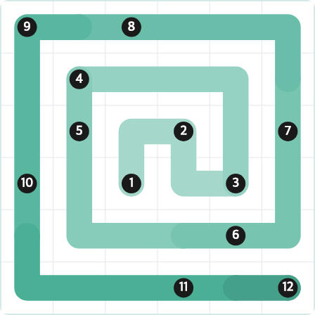 LinkedIn Zip Today - puzzle #345