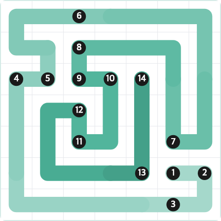 LinkedIn Zip Today - puzzle #346