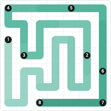 LinkedIn Zip Today - puzzle #348