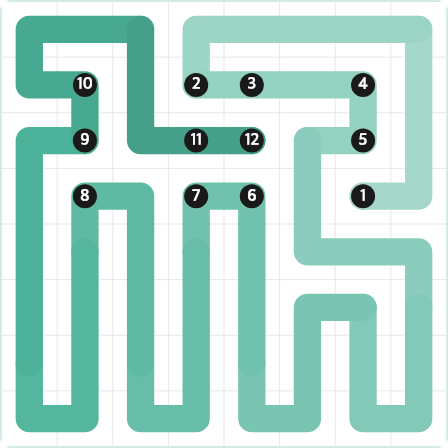 LinkedIn Zip Today - puzzle #349