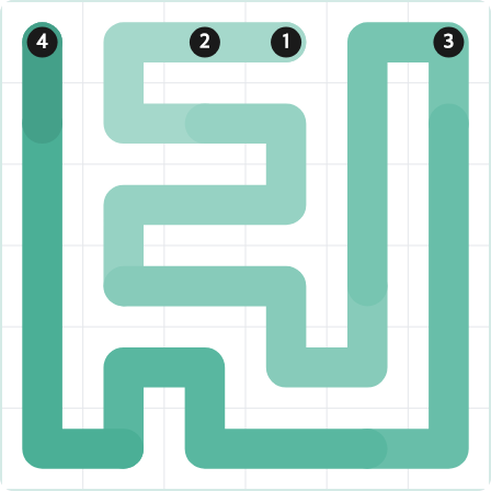 LinkedIn Zip Today - puzzle #350