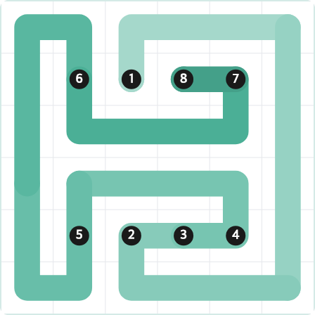 LinkedIn Zip Today - puzzle #351