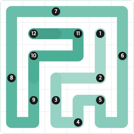 LinkedIn Zip Today - puzzle #358