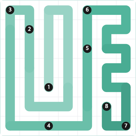 LinkedIn Zip Today - puzzle #359