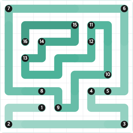 LinkedIn Zip Today - puzzle #363