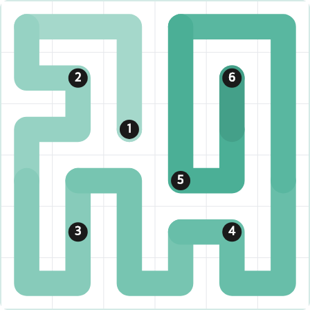 LinkedIn Zip Today - puzzle #364