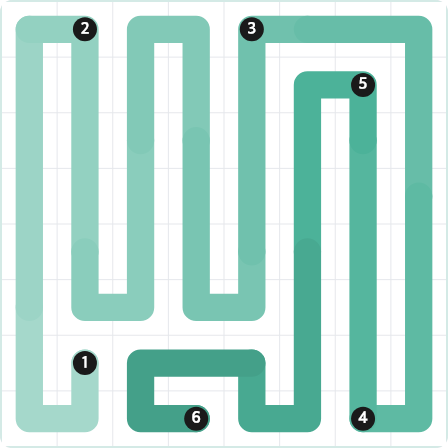 LinkedIn Zip Today - puzzle #366