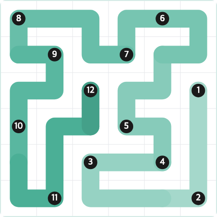 LinkedIn Zip Today - puzzle #367