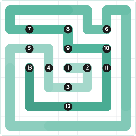 LinkedIn Zip Today - puzzle #368