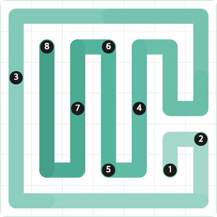 LinkedIn Zip Today - puzzle #370