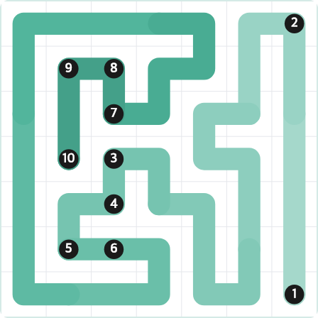 LinkedIn Zip Today - puzzle #470