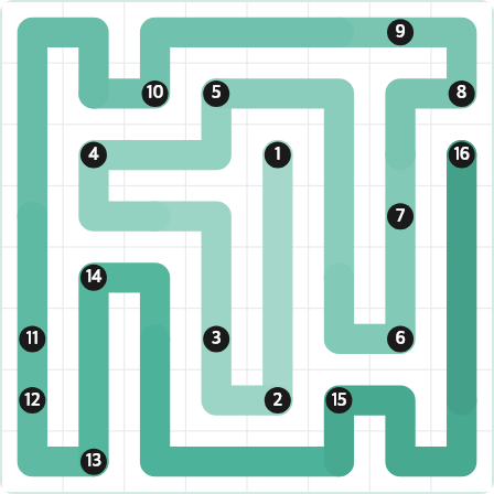 LinkedIn Zip Today - puzzle #474