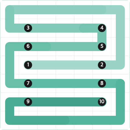 LinkedIn Zip Today - puzzle #479
