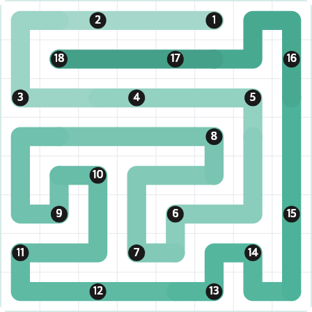 LinkedIn Zip Today - puzzle #480