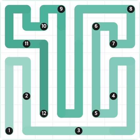 LinkedIn Zip Today - puzzle #482