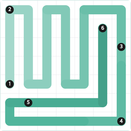 LinkedIn Zip Today - puzzle #483